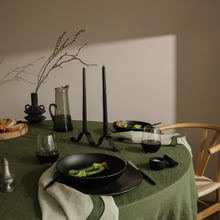 Waved Wrought Iron Candelabra
